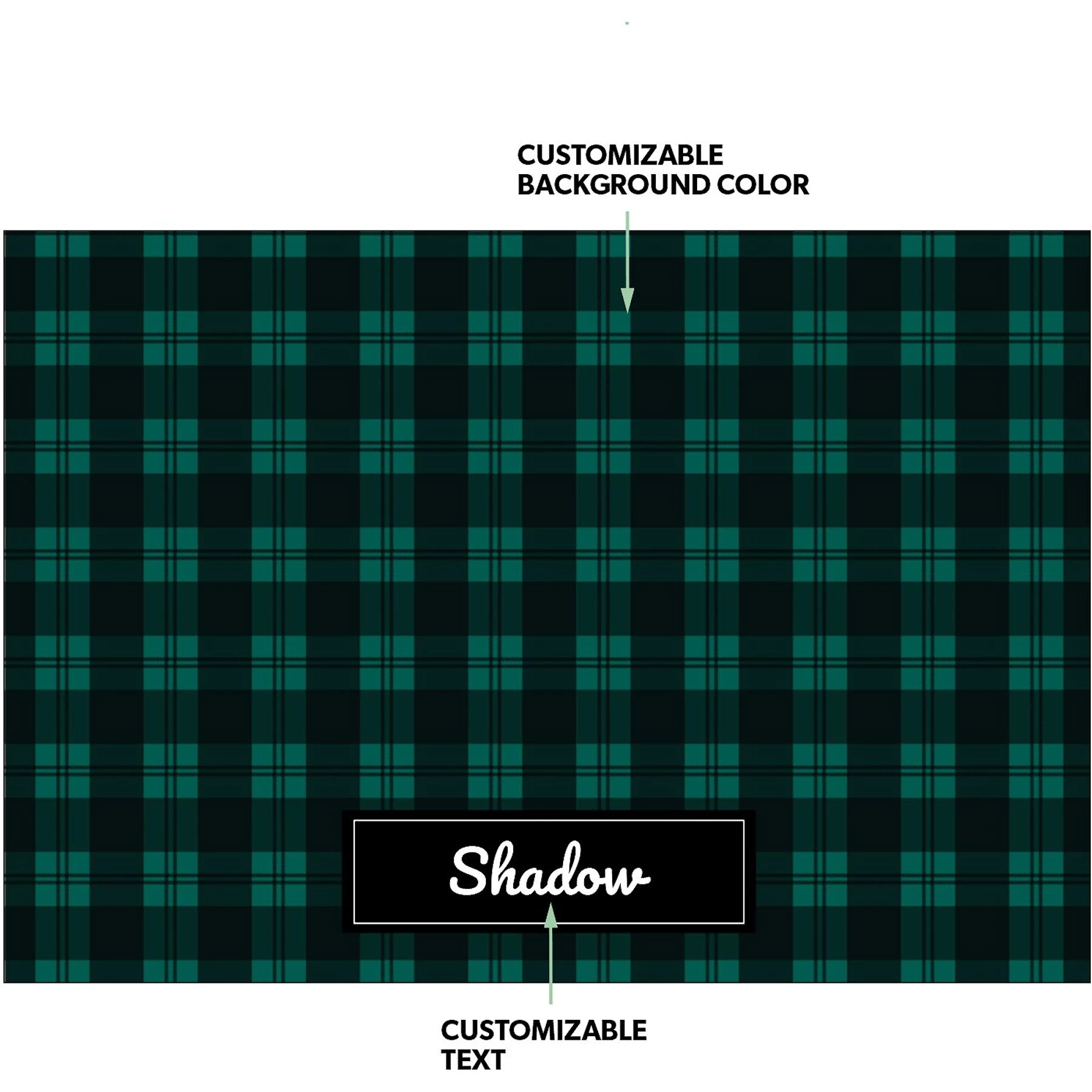 Frisco Plaid Personalized Dog & Cat Placemat 2 Frisco Plaid Personalized Dog & Cat Placemat - Image 2