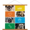 Frisco Personalized Woof Canvas Poster With Wood Hanger, 16" X 20"