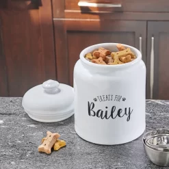 Frisco Ceramic "Treats For" Personalized Treat Jar, 13 Cup, 104oz -Frisco Shop 301185 PT2. AC SS1800 V1630736492