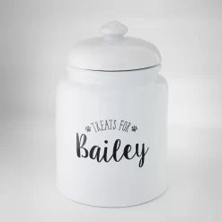 Frisco Ceramic "Treats For" Personalized Treat Jar, 13 Cup, 104oz -Frisco Shop 301185 PT3. AC SS1800 V1630731988