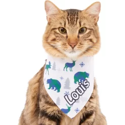 Frisco Buffalo Plaid Winter Animals Personalized Dog & Cat Bandana -Frisco Shop 301365 PT7. AC SS1800 V1628100091