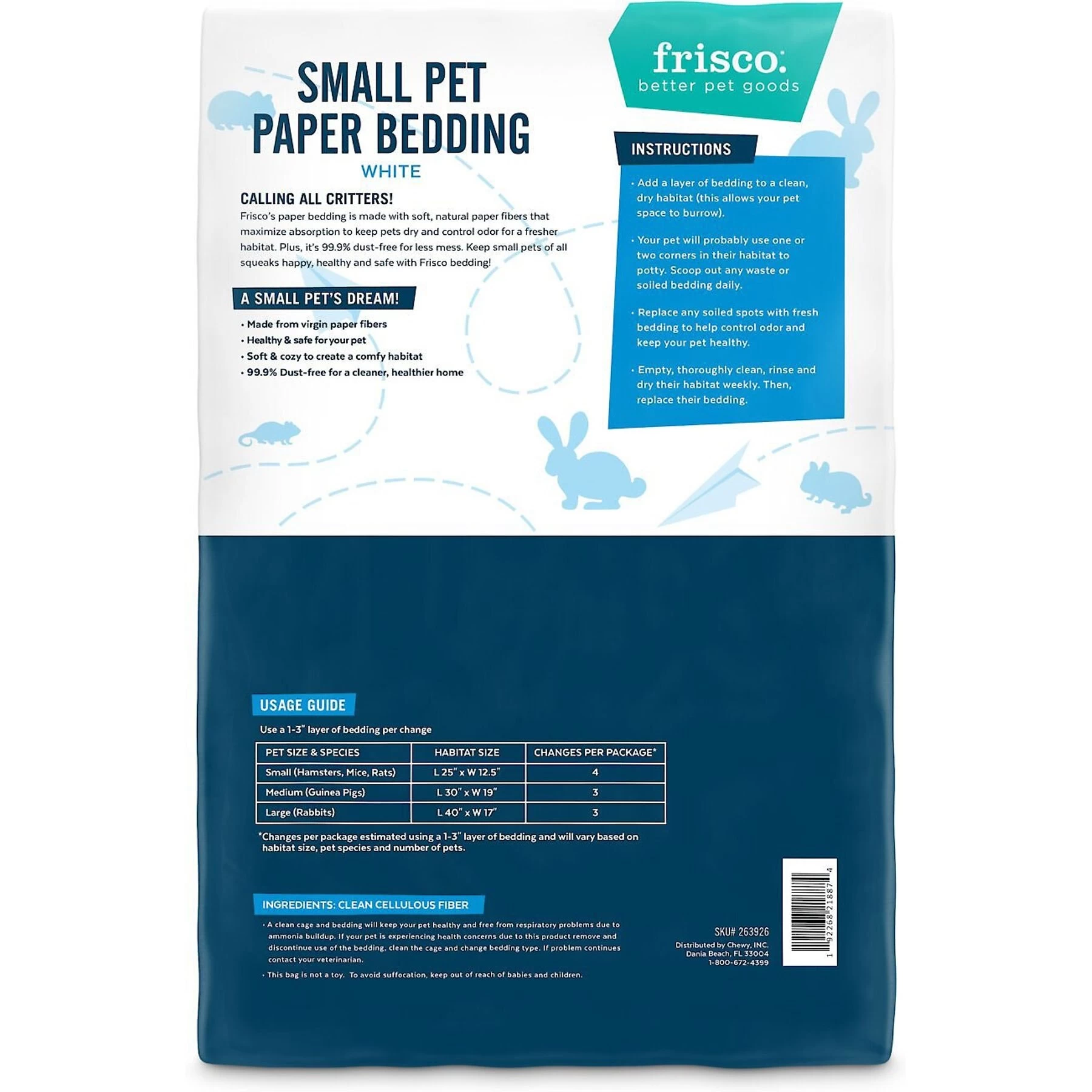 Frisco Corner Small Pet Litter Box & Frisco Small Pet Paper Bedding 7 Frisco Corner Small Pet Litter Box & Frisco Small Pet Paper Bedding - Image 7