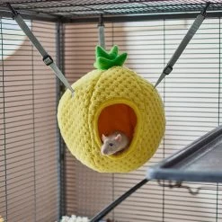 Frisco Herringbone Small Pet Plush Oval Cuddler & Frisco Pineapple Small Pet Hideaway -Frisco Shop 301928 PT7. AC SS1800 V1644977513