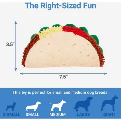 Frisco Pizza Slice Plush Squeaky Dog Toy & Frisco Taco Plush Squeaky Dog Toy -Frisco Shop 302494 PT5. AC SS1800 V1623084457