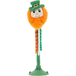 Frisco St. Patrick's Leprechaun Suction Cup Teaser Cat Toy With Catnip