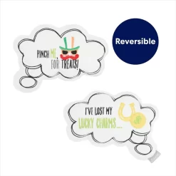Frisco St. Patrick's Thought Bubble Reversible Plush Squeaky Dog Toy -Frisco Shop 303134 PT2. AC SS1800 V1703016817