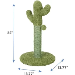 Frisco Cactus Cat Scratching Post & Frisco Dangly Avocado Buddy Plush Cat Toy With Catnip -Frisco Shop 303380 PT2. AC SS1800 V1623060147