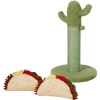 Frisco Cactus Cat Scratching Post & Frisco Taco Plush Cat Toy With Catnip