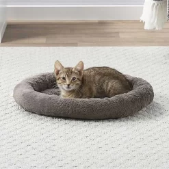 Frisco Self Warming Bolster Round Kitten Bed & Frisco Cactus Cat Scratching Post -Frisco Shop 303576 PT3. AC SS1800 V1623056548