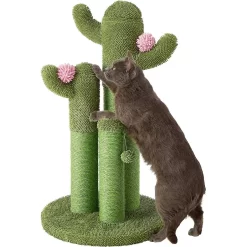 Frisco Self Warming Bolster Round Kitten Bed & Frisco Cactus Cat Scratching Post -Frisco Shop 303576 PT4. AC SS1800 V1623039147