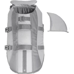 Frisco Shark Dog Life Jacket & Frisco Foam Rubber Floating Fetch Ball No Squeak Dog Toy -Frisco Shop 303590 PT3. AC SS1800 V1623054157