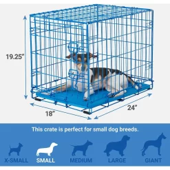 Frisco Two Door Top Load Plastic Dog & Cat Kennel & Frisco Fold & Carry Single Door Collapsible Wire Dog Crate, Pink -Frisco Shop 303656 PT6. AC SS1800 V1623065549