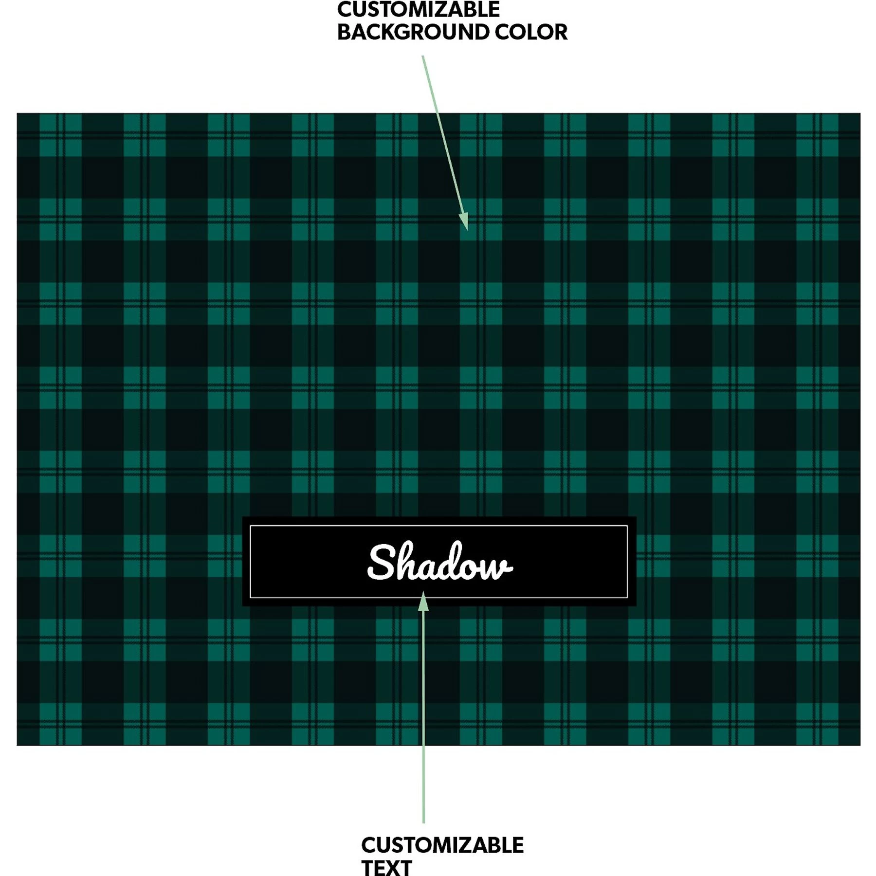 Frisco Personalized Plaid Sherpa Cat & Dog Blanket, 30" X 40" 4 Frisco Personalized Plaid Sherpa Cat & Dog Blanket, 30" X 40" - Image 4