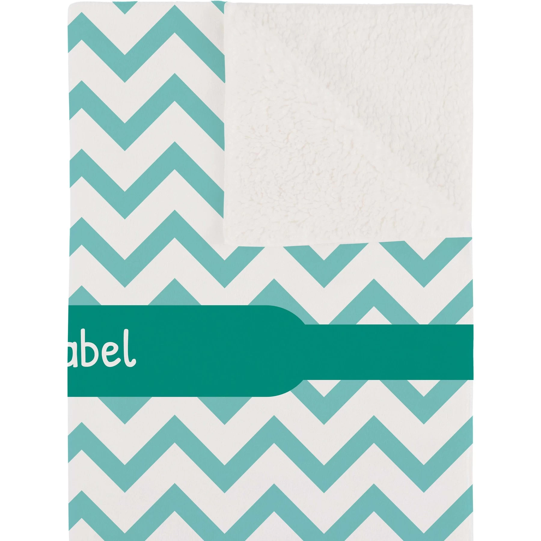 Frisco Personalized Subtle Chevron Sherpa Cat & Dog Blanket, 30" X 40" 3 Frisco Personalized Subtle Chevron Sherpa Cat & Dog Blanket, 30" X 40" - Image 3