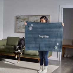 Frisco Personalized Heathered Sherpa Cat & Dog Blanket, 30" X 40" -Frisco Shop 303838 PT5. AC SS1800 V1637609540