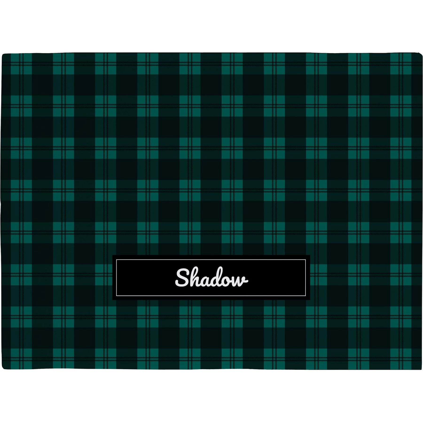 Frisco Personalized Plaid Soft Fleece Cat & Dog Blanket, 30" X 40" 1 Frisco Personalized Plaid Soft Fleece Cat & Dog Blanket, 30" X 40"