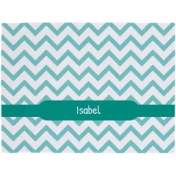 Frisco Personalized Subtle Chevron Soft Fleece Cat & Dog Blanket, 30" X 40"