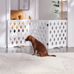 Frisco Deco Diamond Shape 3-Panel Dog Gate