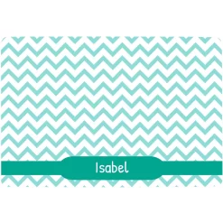 Frisco Personalized Chevron Dog & Cat Placemat