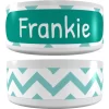 Frisco Personalized Chevron Ceramic Dog Bowl, 4.75-cup, 38oz