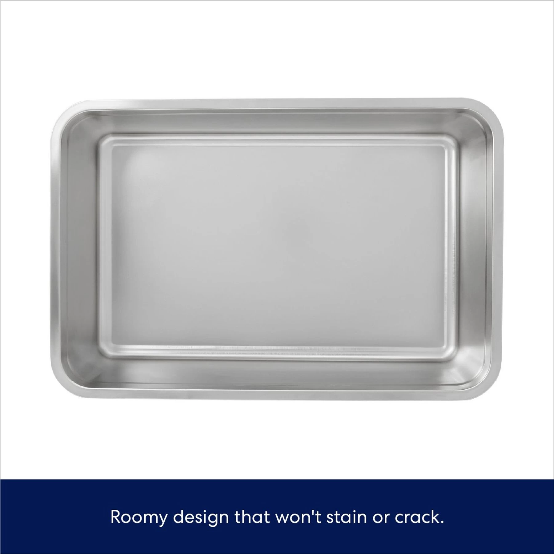 Frisco Stainless Steel Cat Litter Box 3 Frisco Stainless Steel Cat Litter Box - Image 3