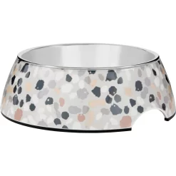 Frisco Terrazzo Design Stainless Steel Dog & Cat Bowl