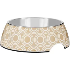 Frisco Circle Design Stainless Steel Dog & Cat Bowl
