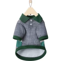 Frisco Green Striped Polo Dog & Cat Shirt -Frisco Shop 315091 PT5. AC SS1800 V1646435818