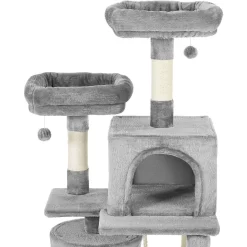 Frisco 61-in Faux Fur Cat Tree & Condo & Frisco 38-in Cat Tree With Condo, Top Perch & Toy -Frisco Shop 318964 PT3. AC SS1800 V1630363328