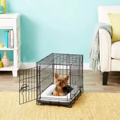Frisco Eyelash Orthopedic Dog Crate Mat & Frisco Fold & Carry Single Door Collapsible Wire Dog Crate -Frisco Shop 319010 PT8. AC SS1800 V1631628689