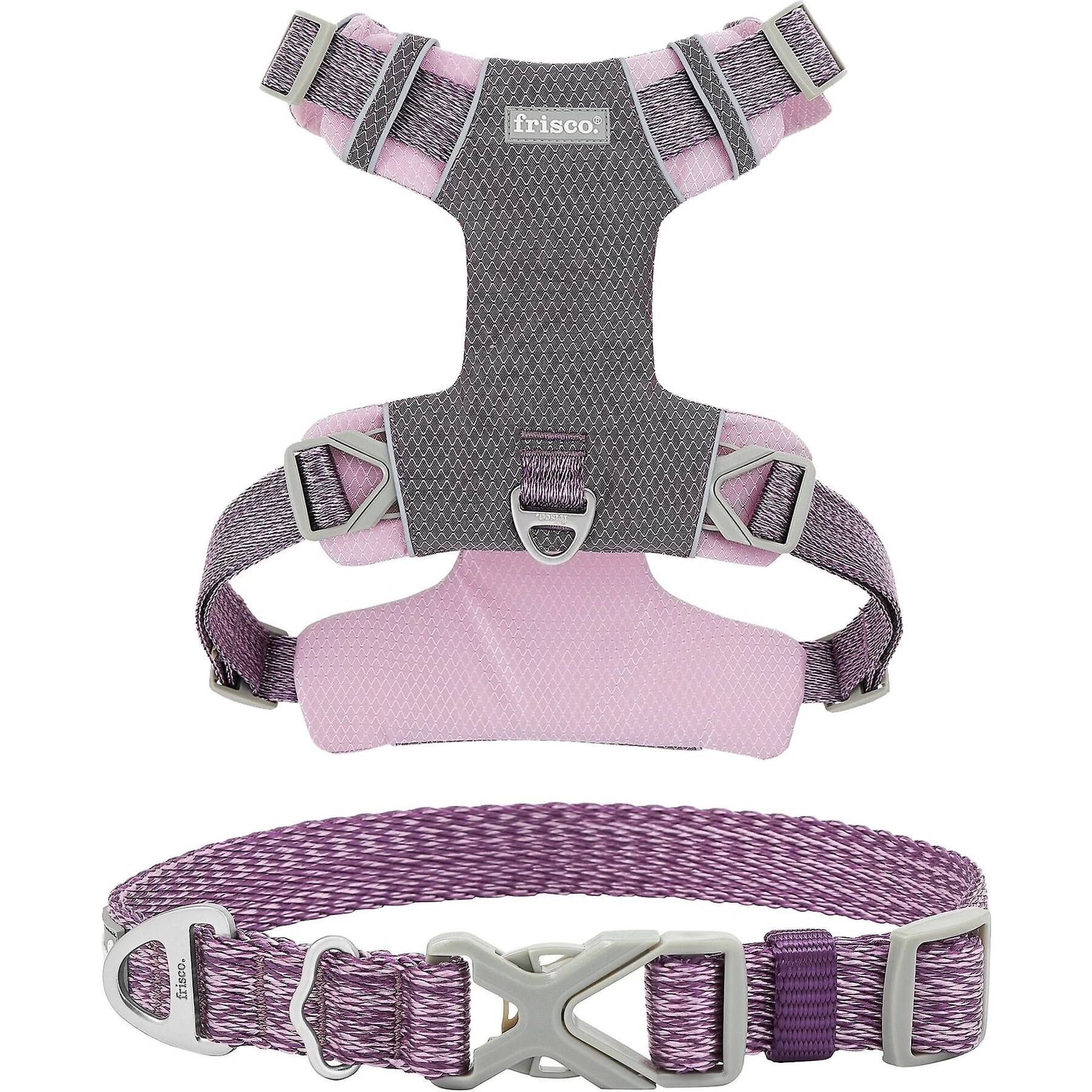 Frisco Outdoor Lightweight Ripstop Nylon Dog Harness & Frisco Outdoor Heathered Nylon Collar 1 Frisco Outdoor Lightweight Ripstop Nylon Dog Harness & Frisco Outdoor Heathered Nylon Collar