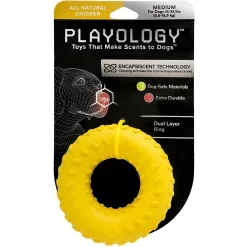 Frisco Cow Plush Squeaky Dog Toy & Playology Scented Dual Layer Ring Dog Toy -Frisco Shop 319488 PT4. AC SS1800 V1630619177