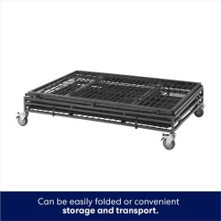 Frisco Ultimate Lightweight Heavy Duty Foldable & Stackable Steel Metal Single Door Dog Crate -Frisco Shop 326416 PT3. AC SS1800 V1646859919