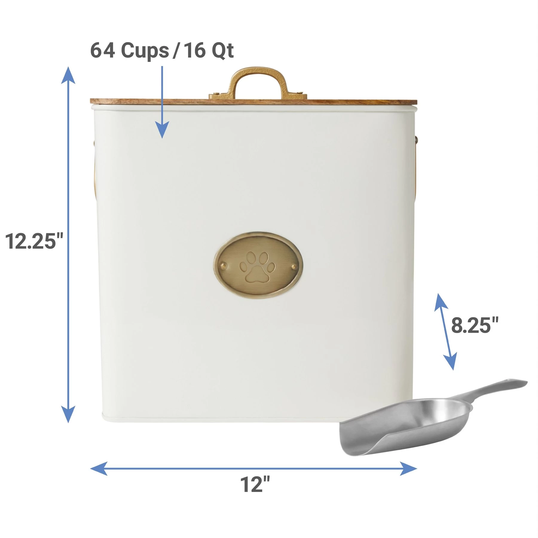 Frisco Premium Airtight Dog & Cat Food Storage Canister With Scoop 2 Frisco Premium Airtight Dog & Cat Food Storage Canister With Scoop - Image 2