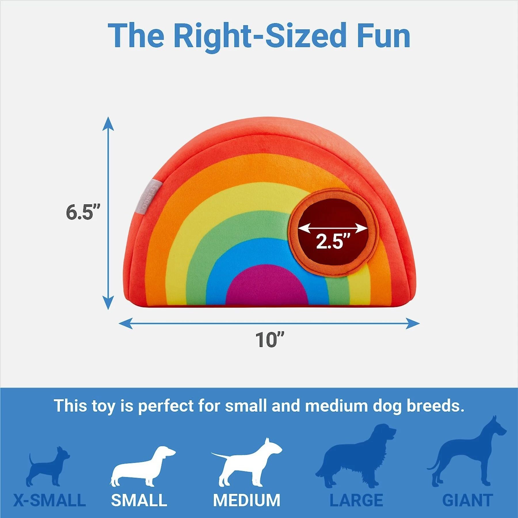 Frisco Pride Rainbow Hide & Seek Puzzle Plush Squeaky Dog Toy 2 Frisco Pride Rainbow Hide & Seek Puzzle Plush Squeaky Dog Toy - Image 2