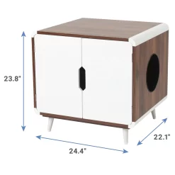 Frisco Mid-Century Modern Side Table Cat Litter Box Cover 6 Frisco Mid-Century Modern Side Table Cat Litter Box Cover -Frisco Shop 334645 PT2. AC SS1800 V1653488914