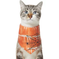 Frisco Orange Spiderweb Dog & Cat Costume Bandana -Frisco Shop 335046 PT2. AC SS1800 V1658716498