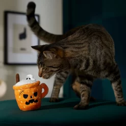 Frisco Halloween Spooky Pumpkin Spice Latte Plush Cat Toy With Catnip -Frisco Shop 344080 PT3. AC SS1800 V1657657033