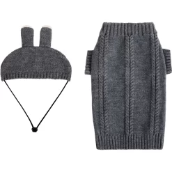 Frisco Bunny Hooded Dog & Cat Sweater -Frisco Shop 353571 PT4. AC SS1800 V1659727099