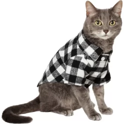 Frisco Black Plaid Dog & Cat Shirt