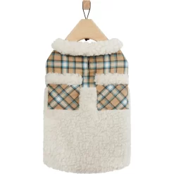Frisco Lightweight Plaid Pocket Dog & Cat Coat -Frisco Shop 353940 PT4. AC SS1800 V1659725936