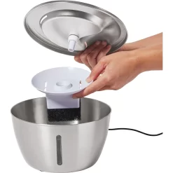 Frisco Stainless Steel Heart Dog & Cat Fountain -Frisco Shop 355816 PT3. AC SS1800 V1665174172