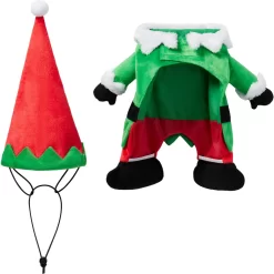 Frisco Front Walking Elf Dog & Cat Costume 15 Frisco Front Walking Elf Dog & Cat Costume -Frisco Shop 357956 PT6. AC SS1800 V1660765543