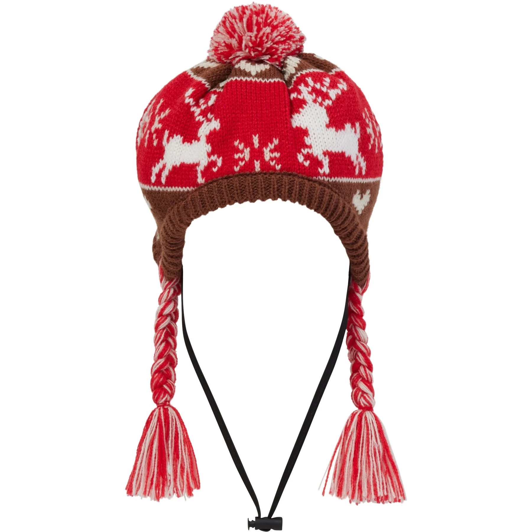 Frisco Reindeer Fair Isle Dog & Cat Pom Hat 1 Frisco Reindeer Fair Isle Dog & Cat Pom Hat