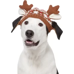 Frisco Antler Fair Isle Dog & Cat Hat -Frisco Shop 358313 PT3. AC SS1800 V1660764824