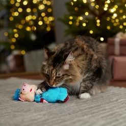 Frisco Pig In Pajamas Plush Kicker Cat Toy With Catnip -Frisco Shop 360905 PT3. AC SS1800 V1661874177