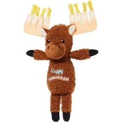 Frisco Hanukkah "Happy Pawnukkah" Moose Plush Kicker Cat Toy With Catnip