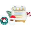 Frisco Holiday Mrs. Claus's Baking Hide & Seek Puzzle Plush Squeaky Dog Toy