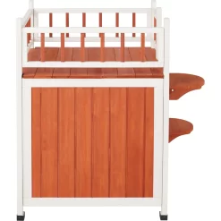 Frisco Outdoor Wooden Cat House With Elevated Balcony Steps -Frisco Shop 360998 PT2. AC SS1800 V1657828189