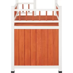 Frisco Outdoor Wooden Cat House With Elevated Balcony Steps -Frisco Shop 360998 PT3. AC SS1800 V1657828422